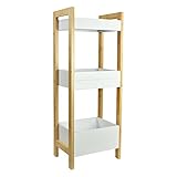 osoltus Bad-Regal Nordic mit 4 Ablagekörben - moderner Bad-Schrank -...