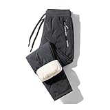 FYHTC Jogginghose Herren Thermo Gefütterte Hosen, Skihose Outdoorhose Wasserdicht...