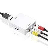 Cuifati AV zu HDMI Konverter, 1080P Mini RCA Composite CVBS Mini Video Audio Converter...