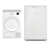 Beko DC 7130 N b100 Kondenstrockner & TSE1285N Tischkühlschrank, 4-Sterne-Gefrierfach, 35...