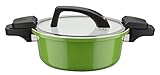 GSW Energiespartopf mit Glasdeckel Ceramica Green 24cm, 4 L