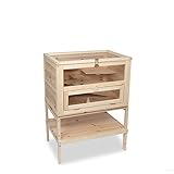 Timbo Kleintierstall Meerschweinchenstall Samson aus Holz, 60x40x80 cm, Hamsterkäfig,...