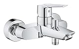 GROHE Start - Einhand-Wannenarmatur (DN 15, Wandmontage, langlebige Oberfläche), chrom,...