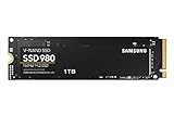 Samsung 980 M.2 NVMe SSD, (MZ-V8V1T0BW), 1 TB, PCIe 3.0, 3.500 MB/s Lesen, 3.000 MB/s...