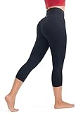 Persit Sport Capri Leggings Damen, 3/4 Sporthose High Waist Leggins Caprihose Sommer...