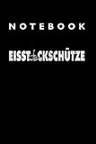 Eisstock Schütze Notebook: Lined College Ruled Notebook (9x6 inches, 120 pages): For...