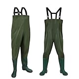 Ansobea Wathose Herren Wasserdicht, Anglerhose Wasserdicht mit Stiefel, Wathose...