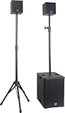 BST FIRST-S2.1 AKTIVES PA SYSTEM 10' SUBWOOFER LAUTSPRECHER DJ CLUB BAR PARTY DISCO MUSIK...