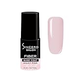 Sincero Salon - Fiberglas Gel Base Milky Pink - Nagelhärter - UV Nagellack -...