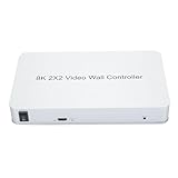 2x2 HDMI Videowand Controller, 8K@30Hz HDMI Video Bildschirmprozessor Splicer, 180 Grad...