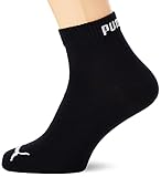 PUMA Unisex Quarter Quarters Sportsocken Kurz Socken 6 Paar 251015 (Schwarz,...