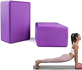 PIQIUQIU Yoga Block, 2er Yogablock für Yoga Pilates Training, Hochwertige Yoga...