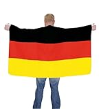 JUNG Cape Fahne 90x150 cm zum umhängen Deutschland Fussball EM 2024 Fan,...