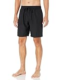 Amazon Essentials Herren Badehose, Schnell Trocknend, 23 cm, Schwarz, M