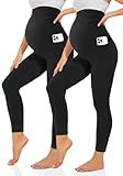 TNNZEET Umstandsleggings Damen Blickdicht Schwangerschaft Leggings Lang mit...