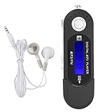 Vifer MP3-Player, tragbar, digital, Musik, USB, MP3-Player, mit LCD-Display, unterstützt...