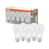 Osram Lamps LED Base Classic A Lampe, Sockel: E27, 2700 K, 8, 50 W, Ersatz für...