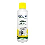 HEITMANN pure Reine Citronensäure: Flüssiger Bio-Entkalker für Küche und Bad, Reiniger...