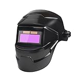 Reheyre Solarbetriebener Helm, automatische Verdunkelung, Schweißhelm, automatische...