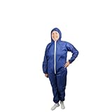 ARNOMED 50x PP-Schutzanzug Extra Stark, Ganzkörperanzug Blau 50g/m², Maleranzug-Einweg...