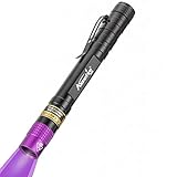 Alonefire SV64 3W Klein 365nm LED UV Taschenlampe Tragbar Mini Ultraviolett...