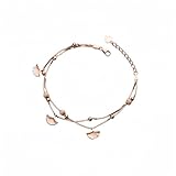 LerijN Armband Silber,Sterling-Silber-Armband Für Damen, S925-Silber, Roségold,...