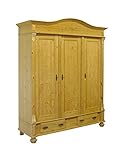 Kleiderschrank im Gründerzeit Stil | Dielenschrank aus Weichholz | B: 175 cm (11036)