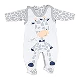 TupTam Baby Mädchen Jungen Strampler mit Langarmshirt Aufdruck Spruch 2 teilig,...