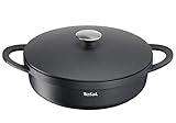 TEFAL E21872 TRATTORIA Servierpfanne 28cm | Aluguss | Gussdeckel | Antihaft-Beschichtung |...