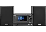 Kenwood M-7000S-B Mikro-Stereoanlage, Schwarz, mit Bluetooth, USB, CD und Radio...