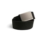 Urban Classics Unisex Gürtel Canvas Belt G rtel, Schwarz, Einheitsgröße EU