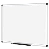 VIZ-PRO Magnetisches Whiteboard 120 x 90 cm Trocken abwischbare Tafel für Zuhause Küche...