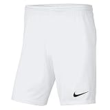 Nike Jungen Dri-FIT Park 3 Fußballshorts, Weiss Schwarz, M