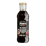 Ponti, Balsamic Vinegar of Modena I.G.P. Glaze, Ideal for All Recipes, Full and Sweet and...