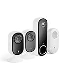 Arlo Sicherheitsset-Wohnung, 2X Indoor Kameras + 1x Video Türklingel & Türgong - Ideal...