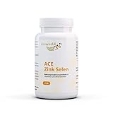 Vita World ACE Zink + Selen 120 Kapseln Vegan Ergänzt mit Vitaminen A, C und E...