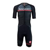 SUNDRIED Mens Pro Trisuit Short Sleeve Triathlonanzug am besten für Ironman Rennen Tri...