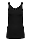 ONLY Damen Onllive Love Tank Noos Top, Schwarz (Black Black), 38...