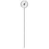 blomus -GRADO- Gartenthermometer aus mattiertem Edelstahl, Celsius, Temperatur,...