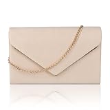 Shengxi Clutch Damen Umschlag Clutch Tasche mit Kette Elegant Abendtasche...