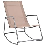 Home Outdoor OthersGarden Schaukelstuhl, Taupe, 95 x 54 x 85 cm, Textilene