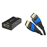 KabelDirekt - HDMI 2.0 aktiver Repeater - (Signal-Verstärker, UHD 4K/60Hz, HDR, YUV...