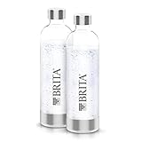 BRITA Flaschen 2er-Pack für Wassersprudler sodaONE | 2X 1 Liter Ersatzflaschen | Leichte,...