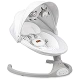 MoMi LAMI Babywippe für Kinder bis 9 kg, klappbar, mit Fernbedienung & Bluetooth zum...