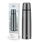 alfi ISOTHERM PERFECT AV 1,0l, cool grey mat, Isolierflasche aus Edelstahl mit...