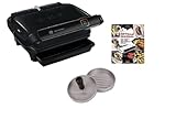 Tefal Optigrill Elite Kontaktgrill I 2000 Watt I mit Hamburgerpresse + Grillbuch I Indoor...