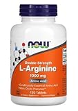 Now Foods, Double Strength L-Arginine, 1.000mg, 120 vegane Tabletten, Aminosäure