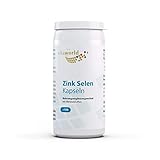 3er Pack Vita World Zink Selen 300 Kapseln Apotheker-Herstellung - Vegan - Mit...