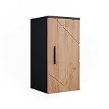 Vicco Badschrank Irma, Anthrazit/Eiche, 30 x 59 cm