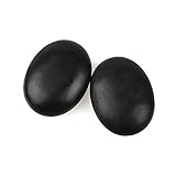 Windfulogo 2Pcs Heiß Massagesteine Massage Stones Set Natur Basalt Beheizter...